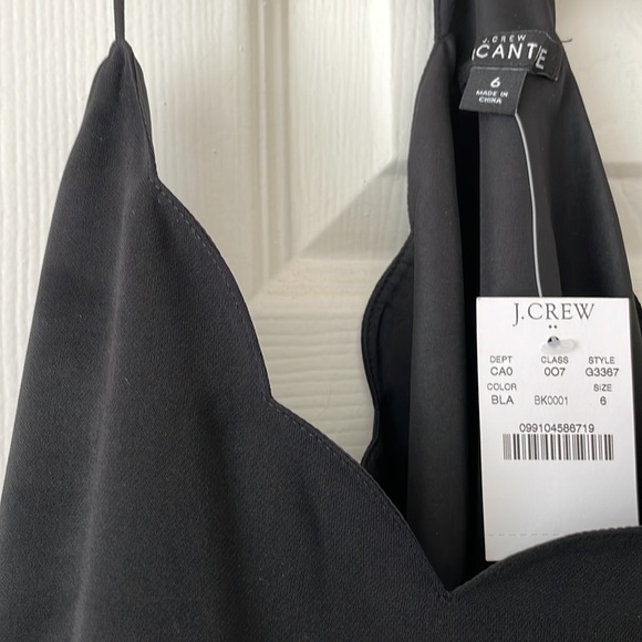 Jcrew scalloped black top - Picture 2 of 2